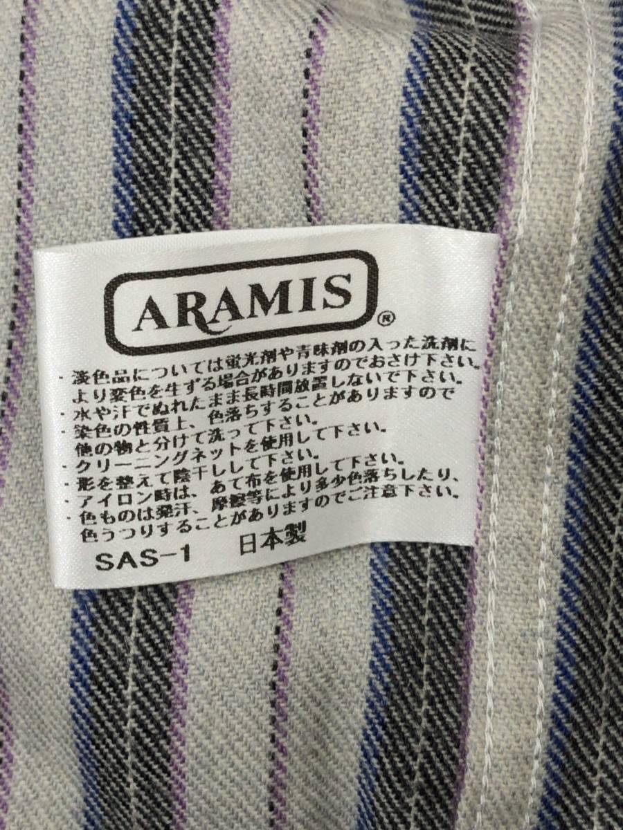 ARAMIS アラミス 長袖 シャツ ストライプ ホワイト系 サイズL メンズ 23122502s3_画像4
