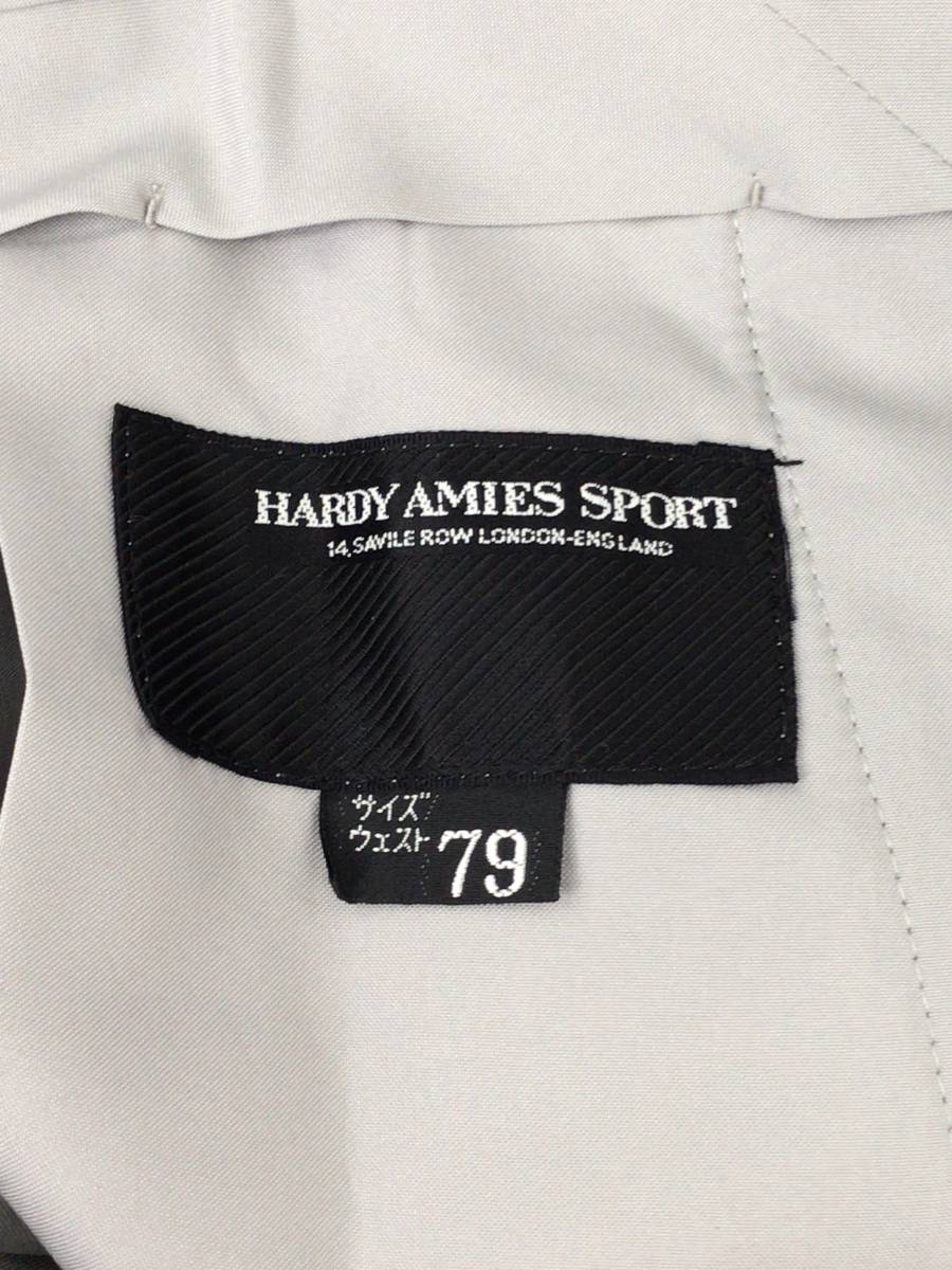 HARDY AMIES SPORT ハーディエイミス スポーツ ストレートパンツ チェック ウエスト79 メンズ タグ付き 23122502_画像4