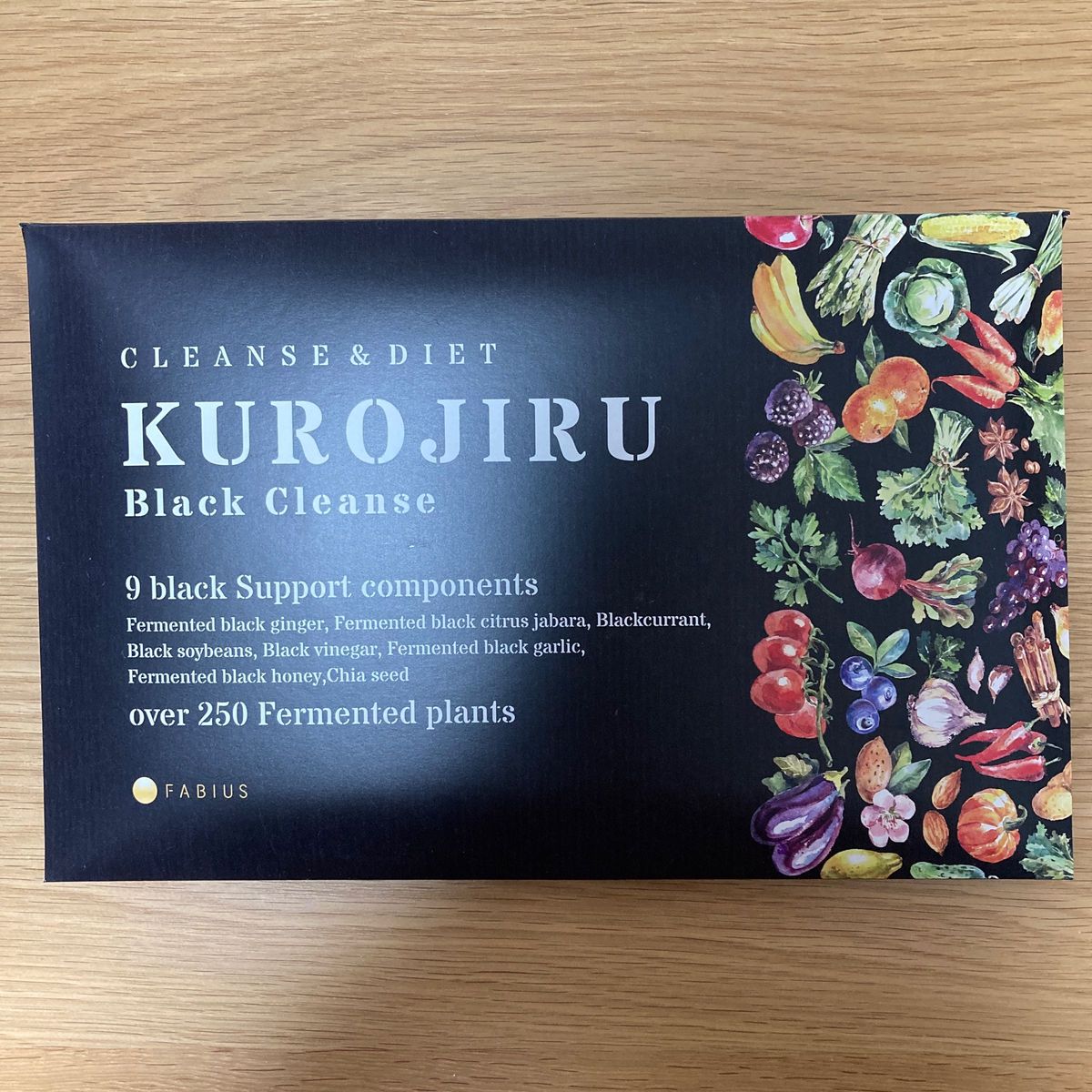 黒汁ブラッククレンズ　FABIUS KUROJIRU Black Cleanse 30包