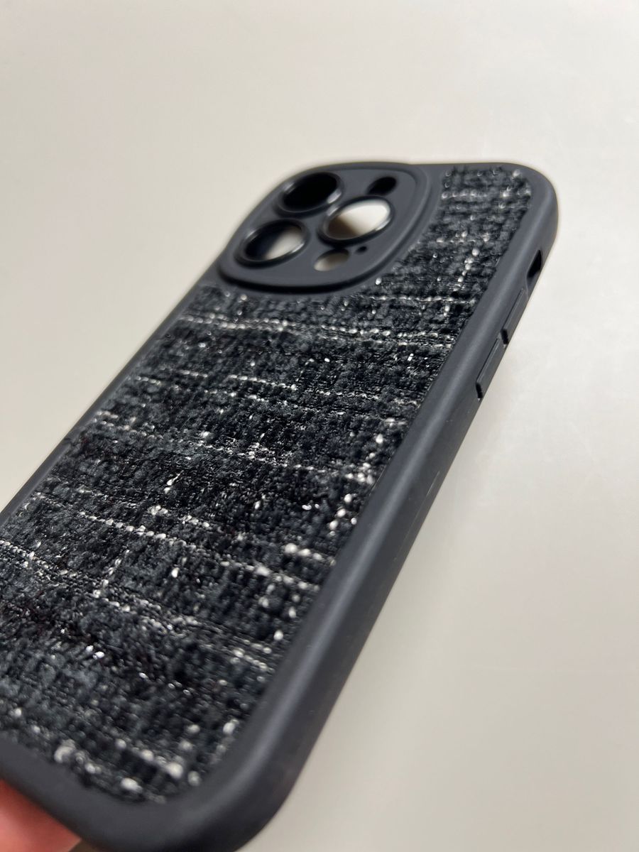 iPhone14pro  ツイードスマホケース　ツイード