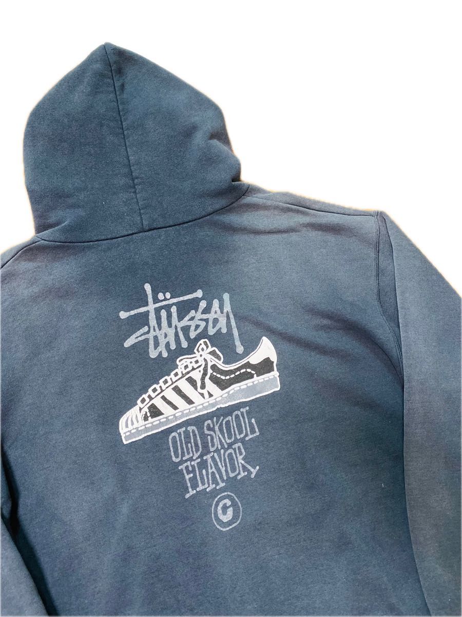 激レア】VINTAGE OLD STUSSY OLDSKOOL FLAVOR パーカー サイズ 激レア】VINTAGE OLD STUSSY OLDSKOOL FLAVOR パーカー サイズ