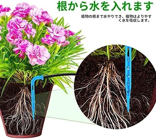 【新品送料無料】自動散水機 自動水やり 植物 散水タイマー 自動給水器 家庭用 ソーラー ガーデニング用品 小型 簡単水やりシステムの画像6