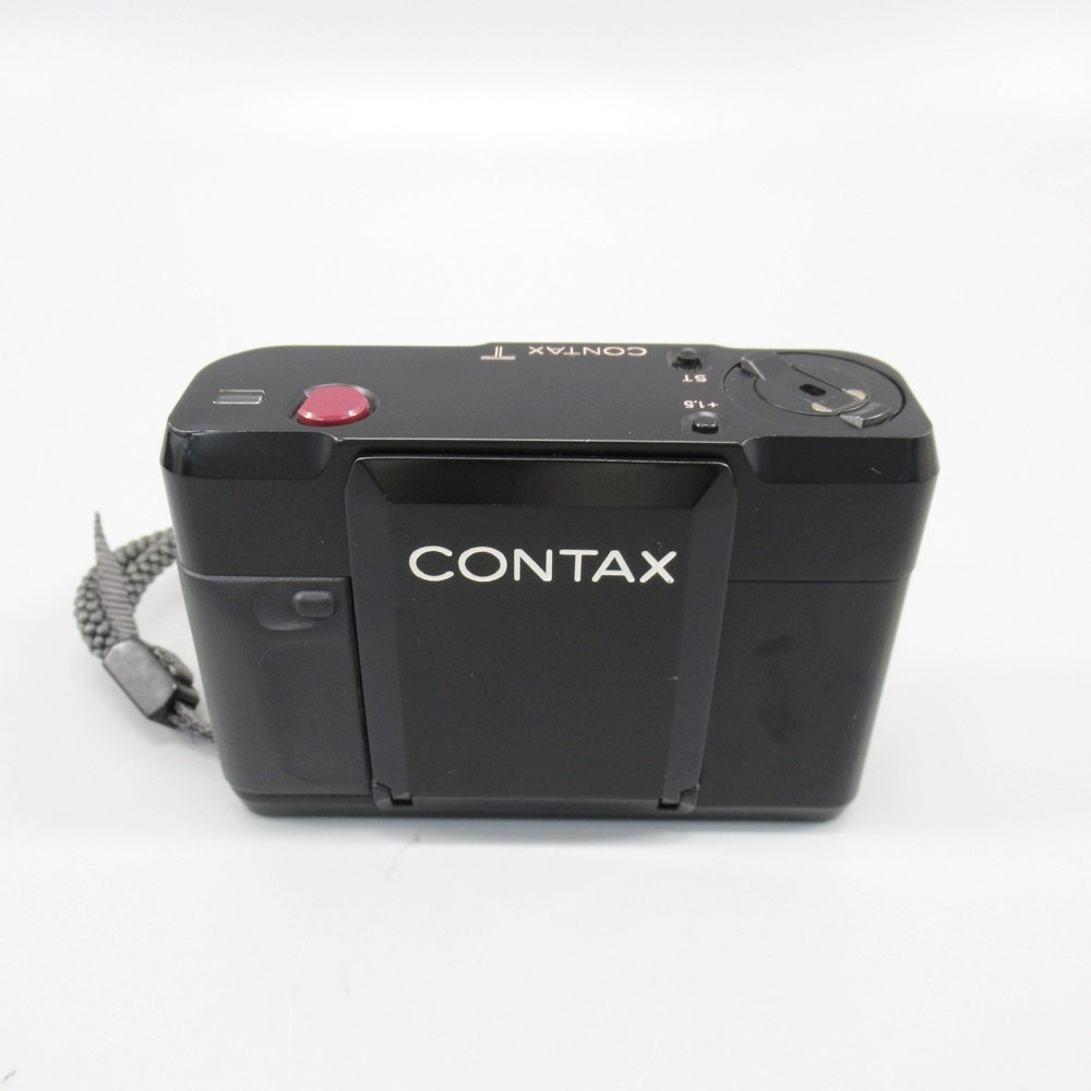 1円～ Contax コンタックス 初代 Contax T ブラック 手巻き式カメラ ケース付き ※通電確認済み 現状品 カメラ 314-2159654【O商品】_画像2