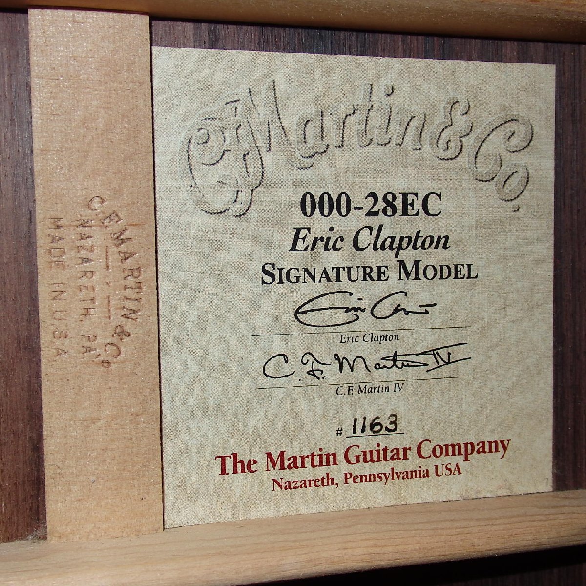 1円～ Martin&Co. マーティン 000-28EC Eric Clapton アコースティックギター ケース付 音出し確認済 ※同梱不可 y300-2357732【Y商品】_画像8