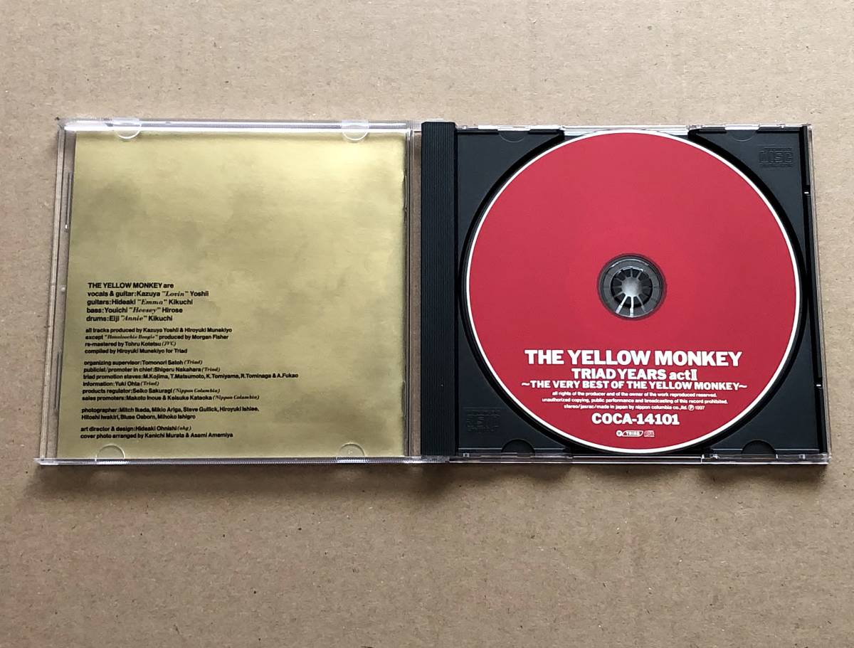 [CD] ザ・イエロー・モンキー / TRIAD YEARS actⅡ -THE VERY BEST OF THE YELLOW MONKEY- 初回盤　ベスト・アルバム_画像6