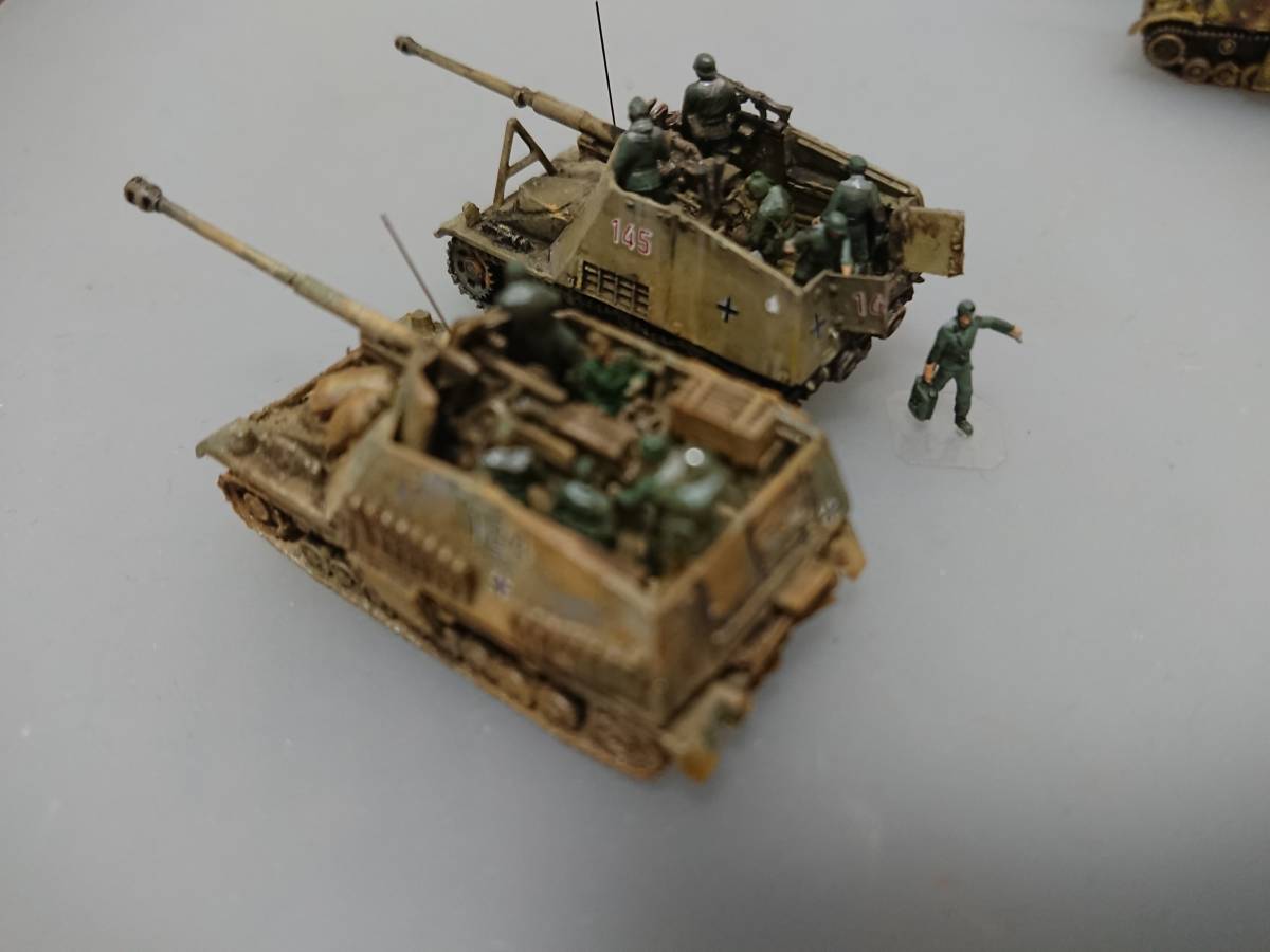 1/144完成品　ナースホルン対戦車自走砲×2＆Ⅳ号駆逐戦車70A＆Sdkfz233＆5cm対戦車自走砲35R＆捕獲英キャリア「一角獣の棲む森で」_画像6