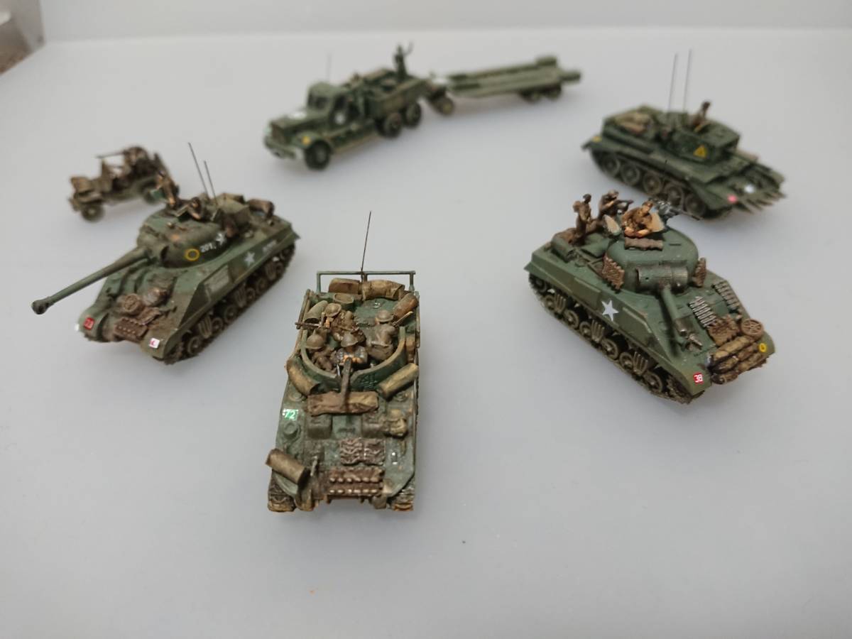 1/144完成品　シャーマンⅡ＆Fフライ＆クロムウェル戦車＆Ｍ４カンガルー＆M-19戦車運搬トレーラー＆武装ジープ「モンテカッシ-ノ突破戦2」_画像10