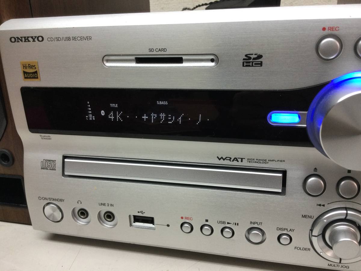 ONKYO オンキョー NFR-7TX D-NFR7TX システムコンポ CD SD USB Bluetooth レシーバー_画像2