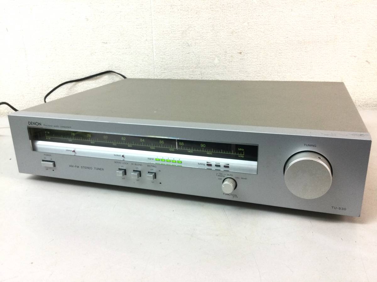 DENON デノン AM/FMステレオチューナー TU-530 通電確認のみ_画像1