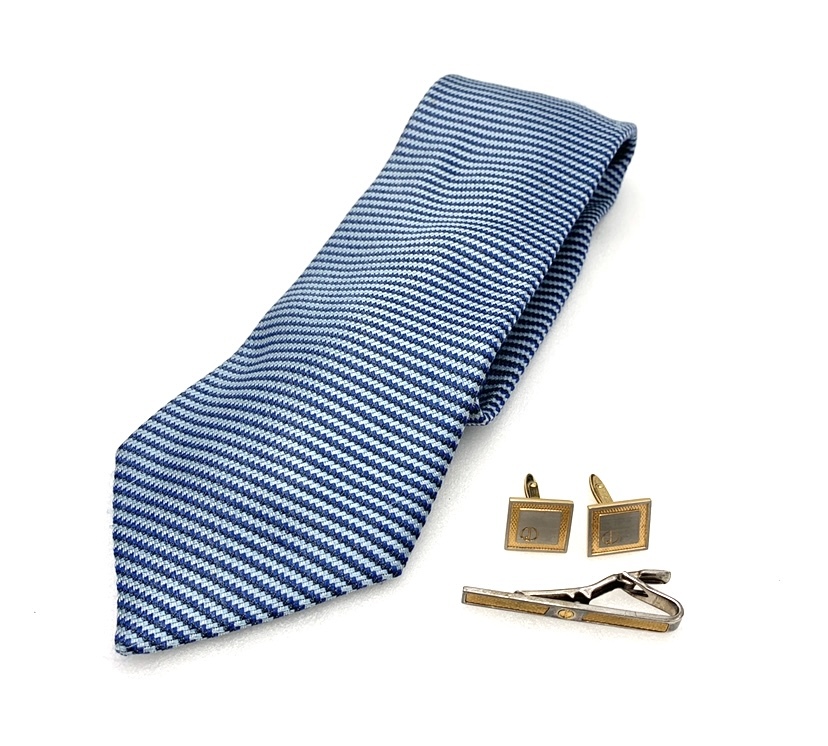 ダンヒル　dunhill　ネクタイ　ネクタイピン カフス セット　USED品　230628160