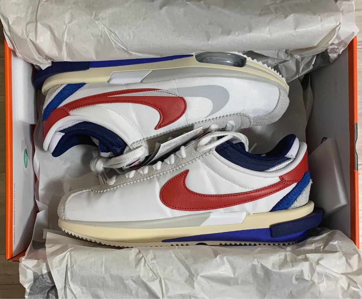 新品 未使用 28cm SACAI NIKE ZOOM CORTEZ US10 サカイ ナイキ コルテッツ 黒タグ