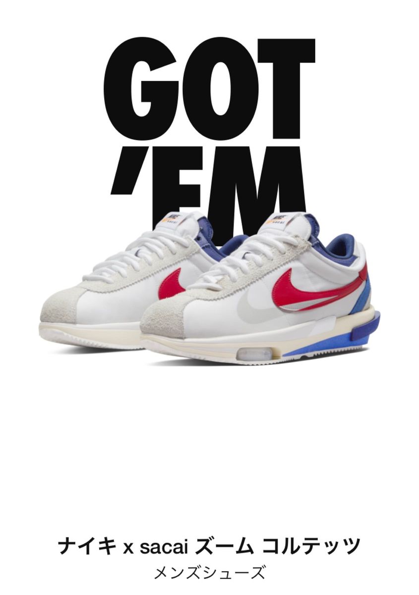 新品 未使用 28cm SACAI NIKE ZOOM CORTEZ US10 サカイ ナイキ 新品 未使用 28cm SACAI NIKE ZOOM CORTEZ US10 サカイ ナイキ
