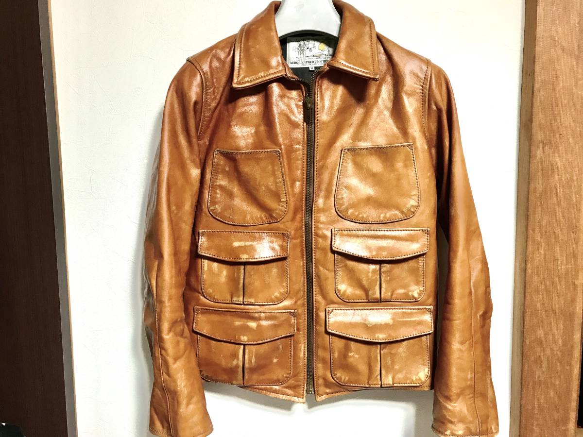 エアロレザー・AERO LEATHER CLOTHING ・ジャケット・Mサイズ エアロレザー・AERO LEATHER CLOTHING ・ジャケット・Mサイズ