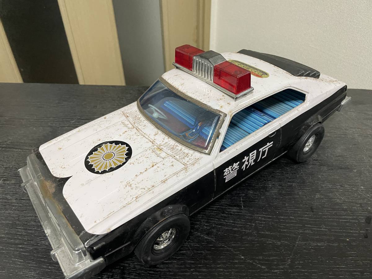 昭和レトロ★イチコーのおもちゃ スカイライン パトロールカー パトカー ブリキ 約40cm フリクション_画像10