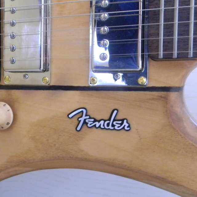 Fender フェンダー アルミ エンブレム プレート シルバー/ブラック s2_画像4