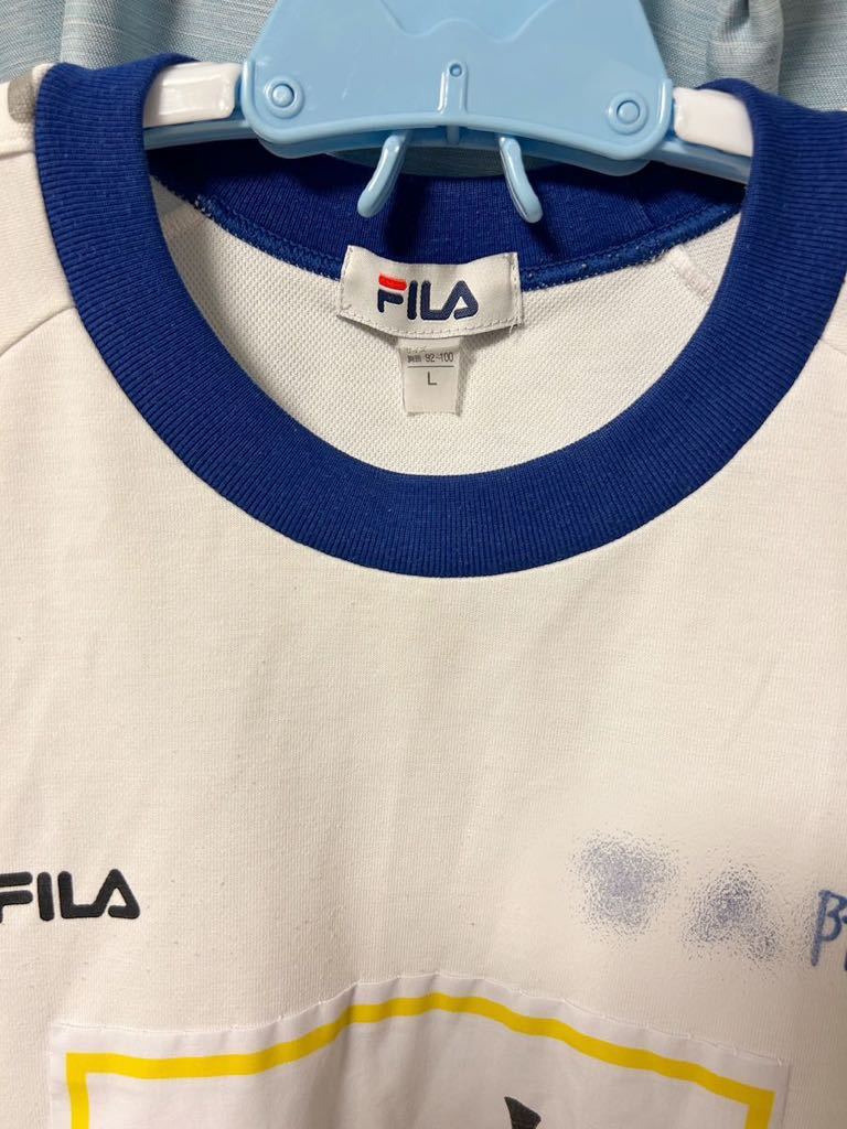 【体操服/体操着】 中学 FILA Lサイズ 半袖 ゼッケン付き_画像2