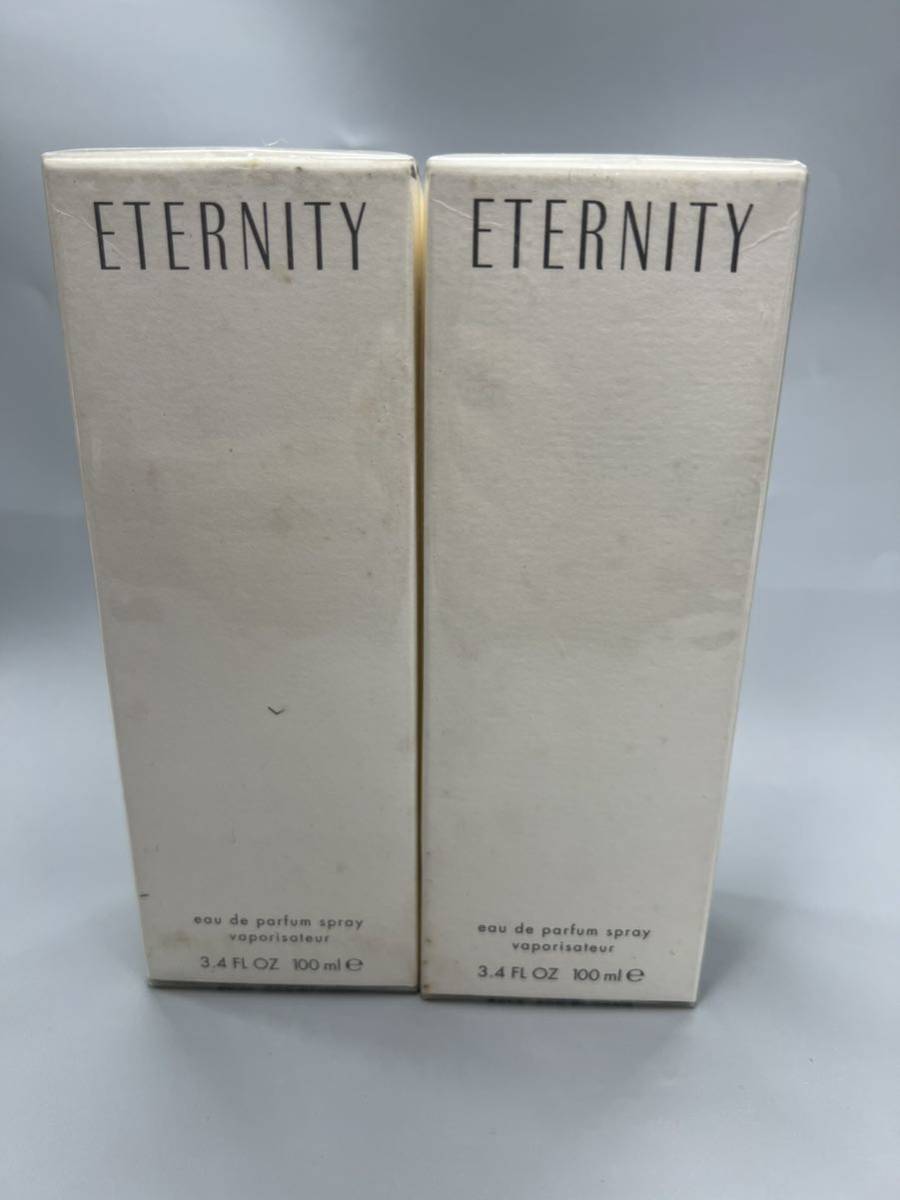 ■未開封■Calvin Klein カルバンクライン ETERNITY エタニティ オード パルファム 100ml 香水 ※2本未開封/1本開封未使用品 GSH122002_画像2