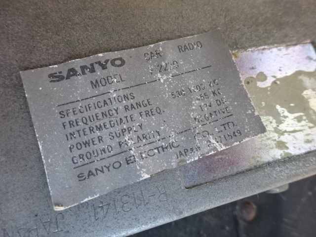 YSC旧車 スバル３６０ ラジオ 取付ステー パネル 枠 TEN SANYO K111 訳有 テン 三洋電機_画像5