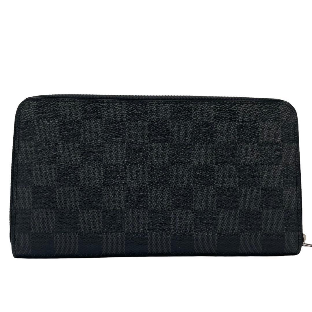 ★【新品同様】ルイヴィトン Louis Vuitton ダミエ グラフィット オーガナイザー ジッピー 長財布 メンズ レディース 紳士 定価12万 N63077_画像3