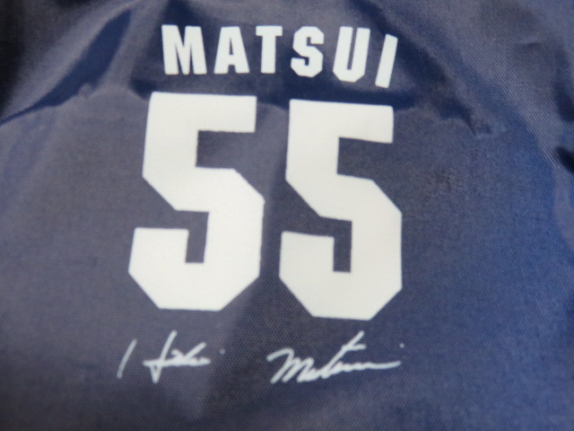 MATSUI 松井秀喜選手 55 ５５ ミニバッグ 手さげバッグ サイン印刷 サイズ330-150-140㎜ 未使用_画像2