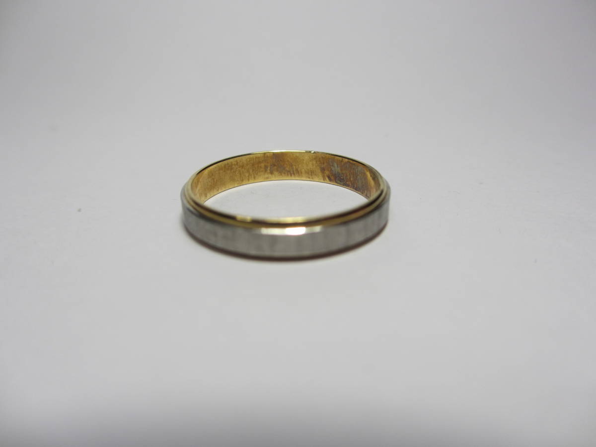6732円 J28◇K18 Pt850 コンビリング◇18金 プラチナ 指輪◇2.4g 6732円 J28◇K18 Pt850 コンビリング◇18金 プラチナ 指輪◇2.4g
