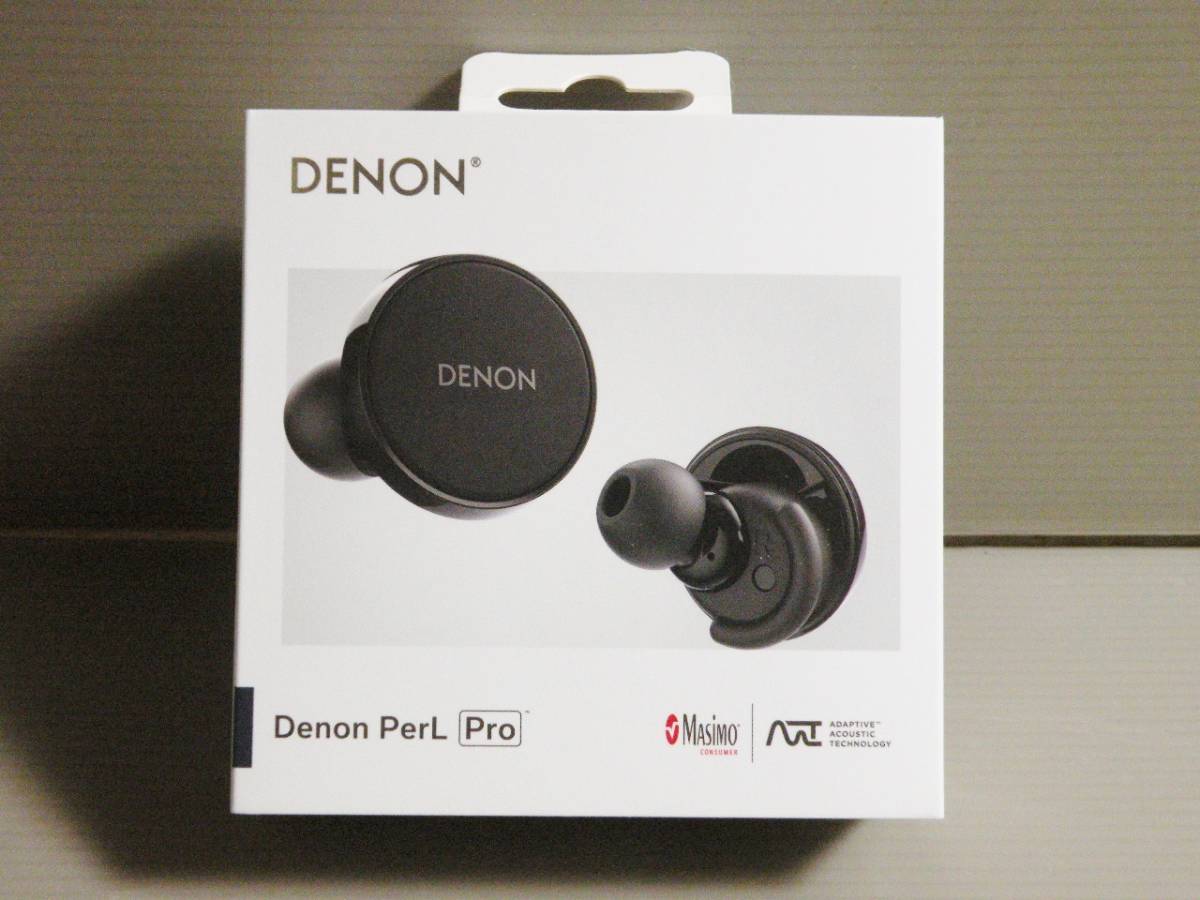 美品★Denon PerL Pro 完全ワイヤレスイヤホン aptX Lossless aptX Adaptive ハイレゾ ノイズキャンセリング Bluetooth　デノン パールプロ