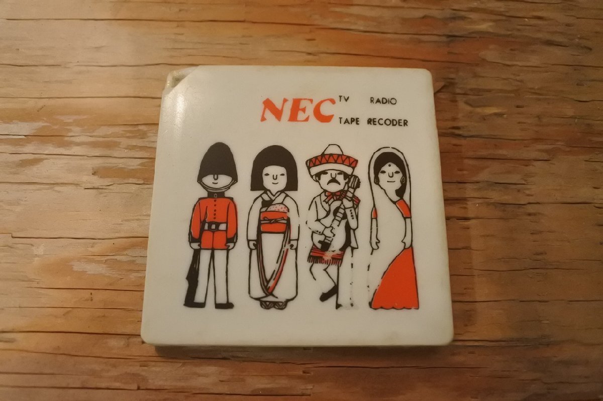 昭和レトロ 販促品 プラスチック製 NEC/日本電気 スライドパズル_画像2