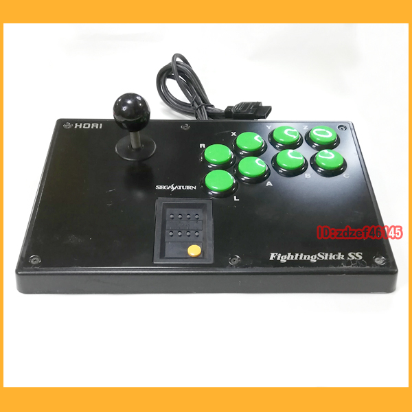 ●SS●HORI ファイティングスティックSS HSS-07 動作品 セガサターン用 アーケードスティック●_画像3