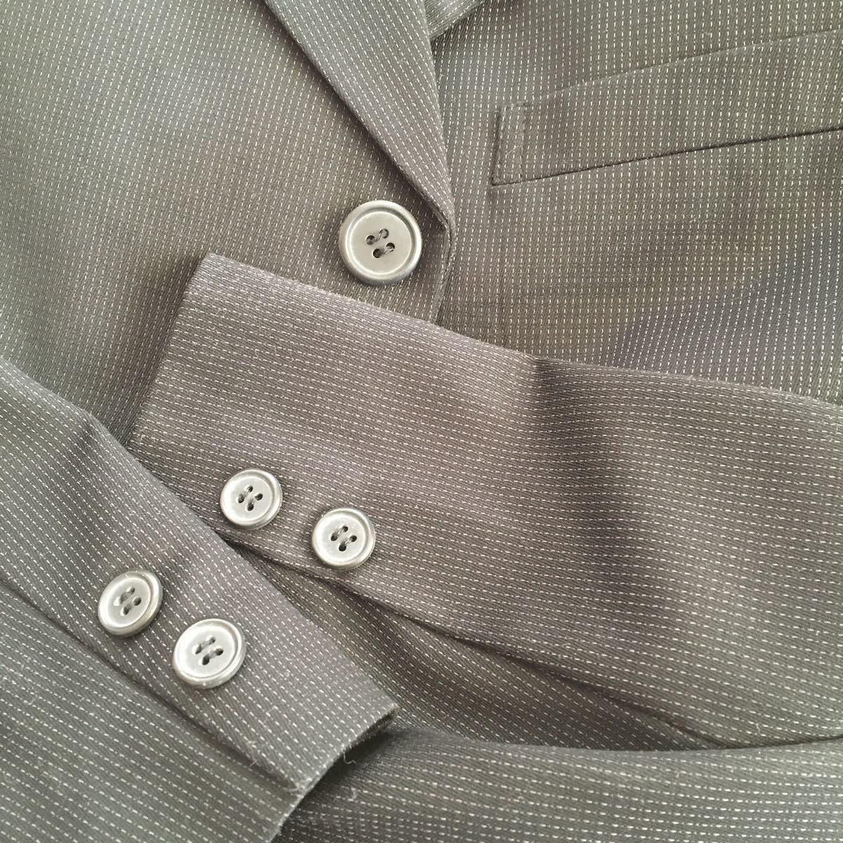 スーツ ブラック キッズ 160サイズ ネクタイ付き グレーのカッターシャツ 卒業式 入学式 セット _画像6