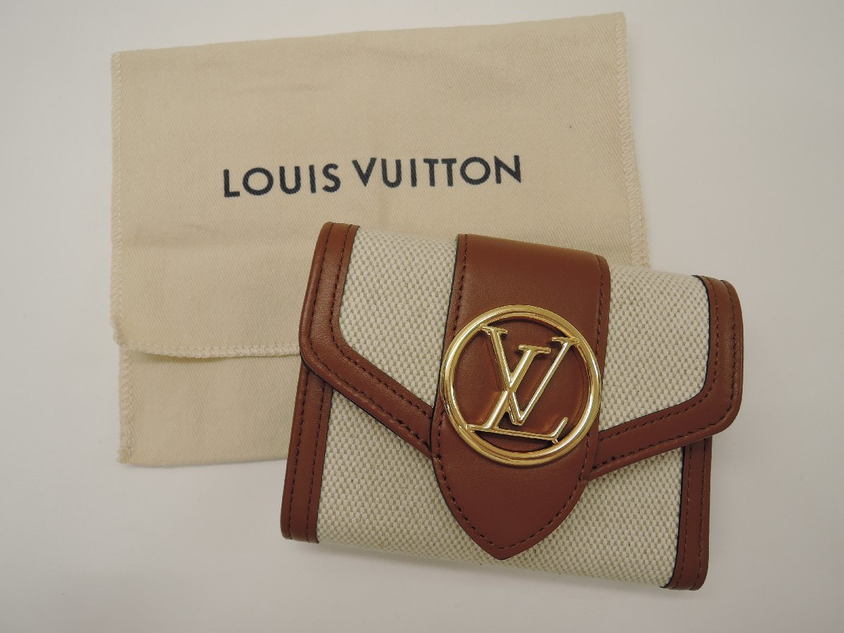 【未使用】 LOUIS VUITTON ルイヴィトン ポルトフォイユ・LV ポンヌフ コンパクト 三つ折り財布 BRB・バッグ・財布