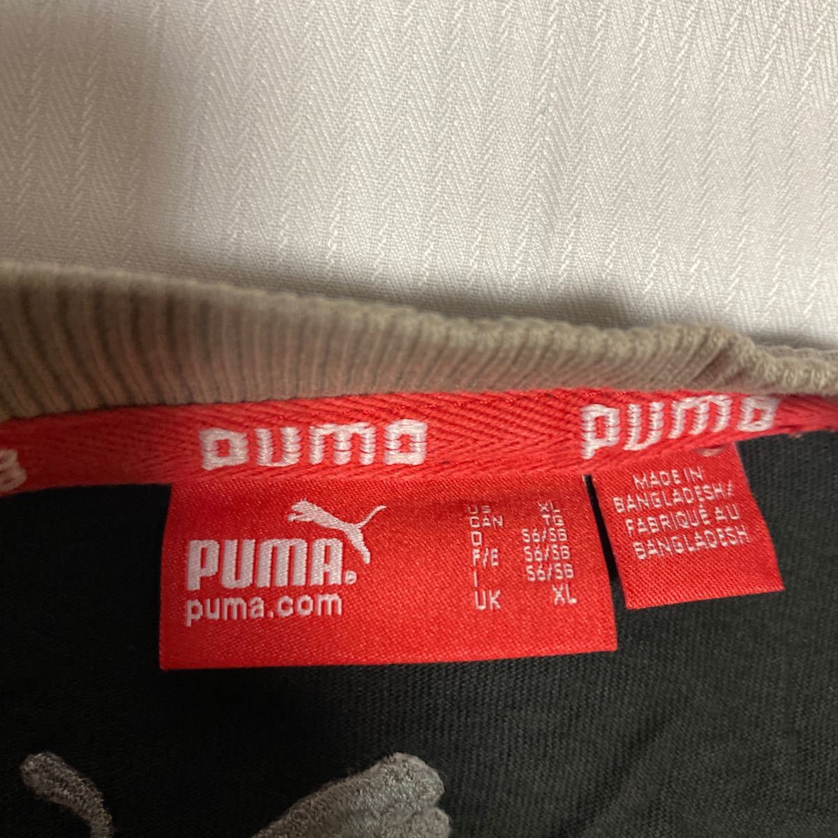 k55 PUMA Tシャツ サイズXL表記 バングラデシュ製_画像5