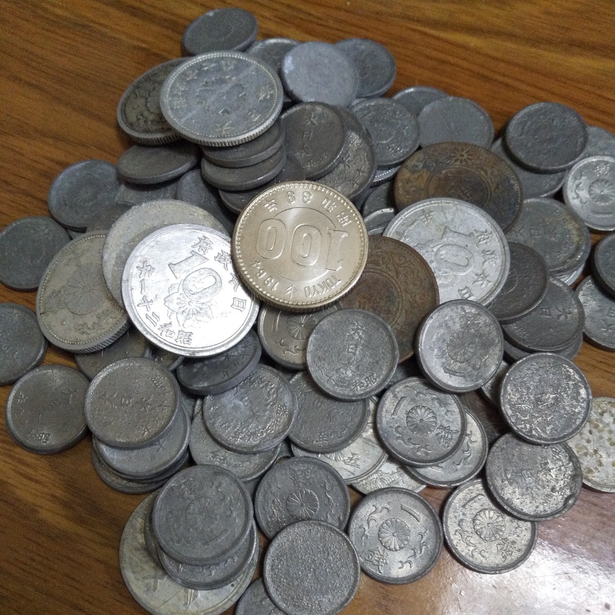 古銭 大量 120枚以上 銀貨 錫貨 アルミ セット まとめ 貴金属 激安_画像2