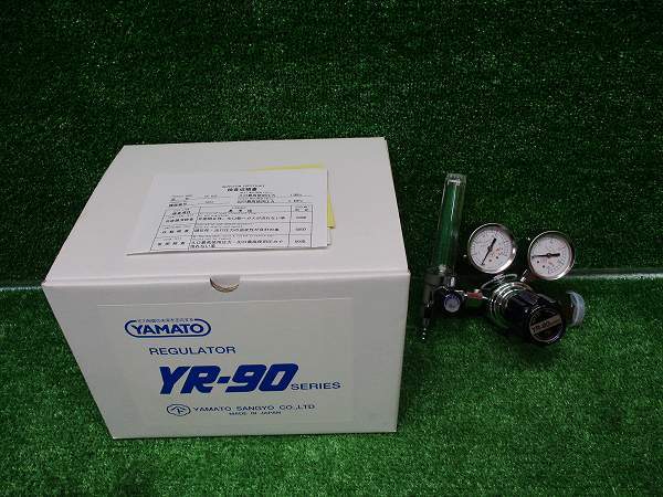 【 YAMATO/ヤマト 】 YR-90F He用（ヘリウム用）圧力調整器 動作確認未 1460_画像1