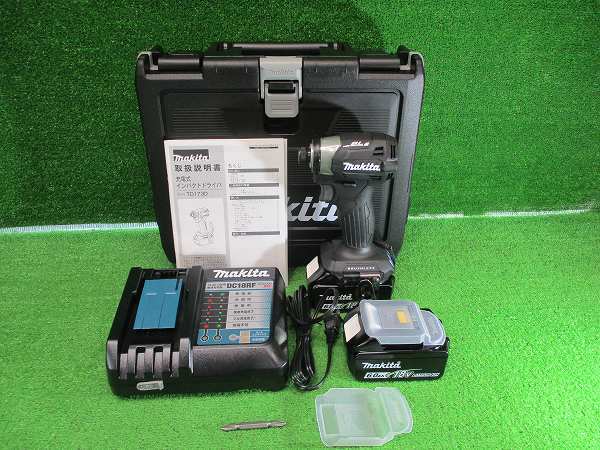 未使用品【 makita / マキタ 】 TD173DRGXB 充電式インパクトドライバ 18V 黒 7762_画像2