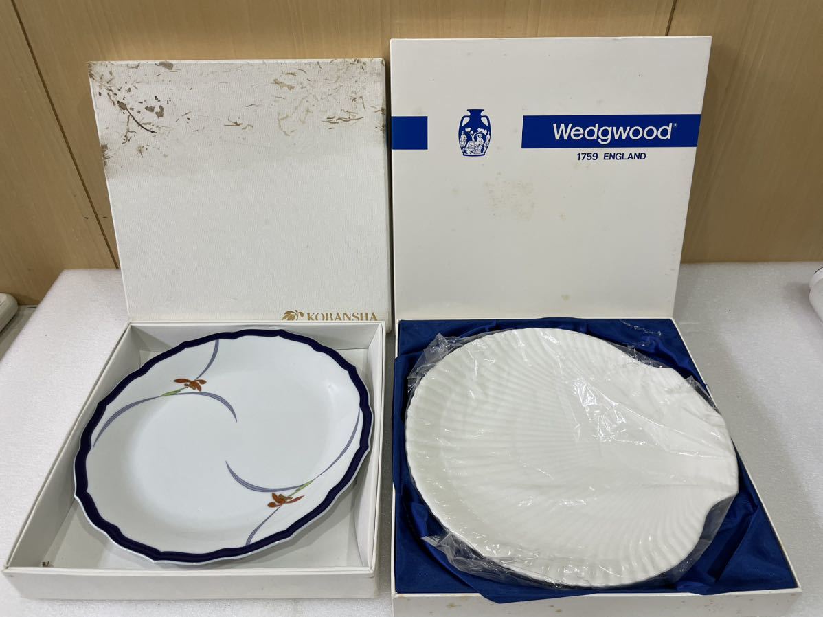 RM6470 WEDGWOOD ウェッジウッド カーゾン プレート 洋食器 香蘭社 大皿 KORANSHA 1215の画像2