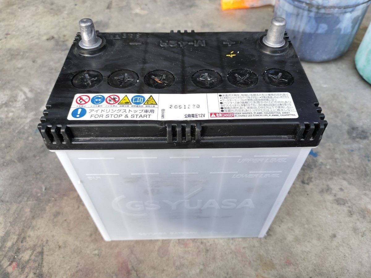 アイドリングストップ　中古バッテリー　M-42R　ISS　N-BOX　ユアサ　GS_画像1