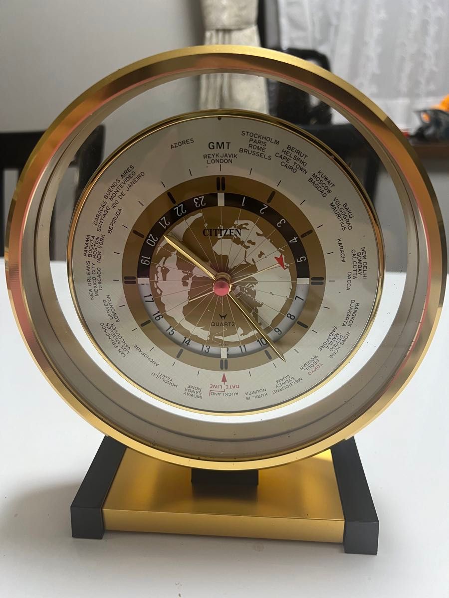 CITIZEN シチズン 置時計 世界時計 8RW306 リズム時計工業 CITIZEN シチズン 置時計 世界時計 8RW306 リズム時計工業