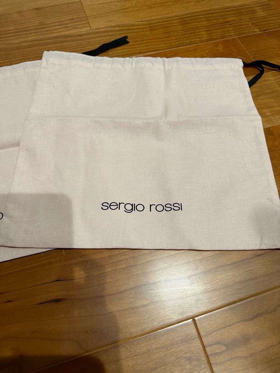 セルジオロッシ  布袋 巾着袋 袋Sergio Rossi セルジオ ロッシ 保存袋 シューズ袋