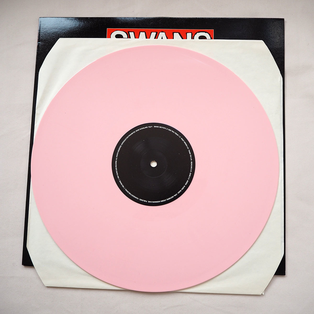 ◆ SWANS / Filth L.P. # 1 1983 ピンクカラー盤 送料無料 ◆_画像5