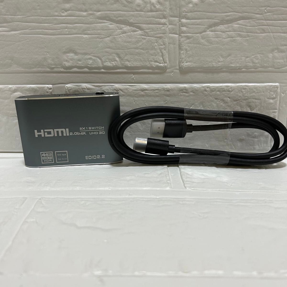 HDMI 切替器 4K 60Hz アルミニウム合金製 avedio links HDMI ケーブル