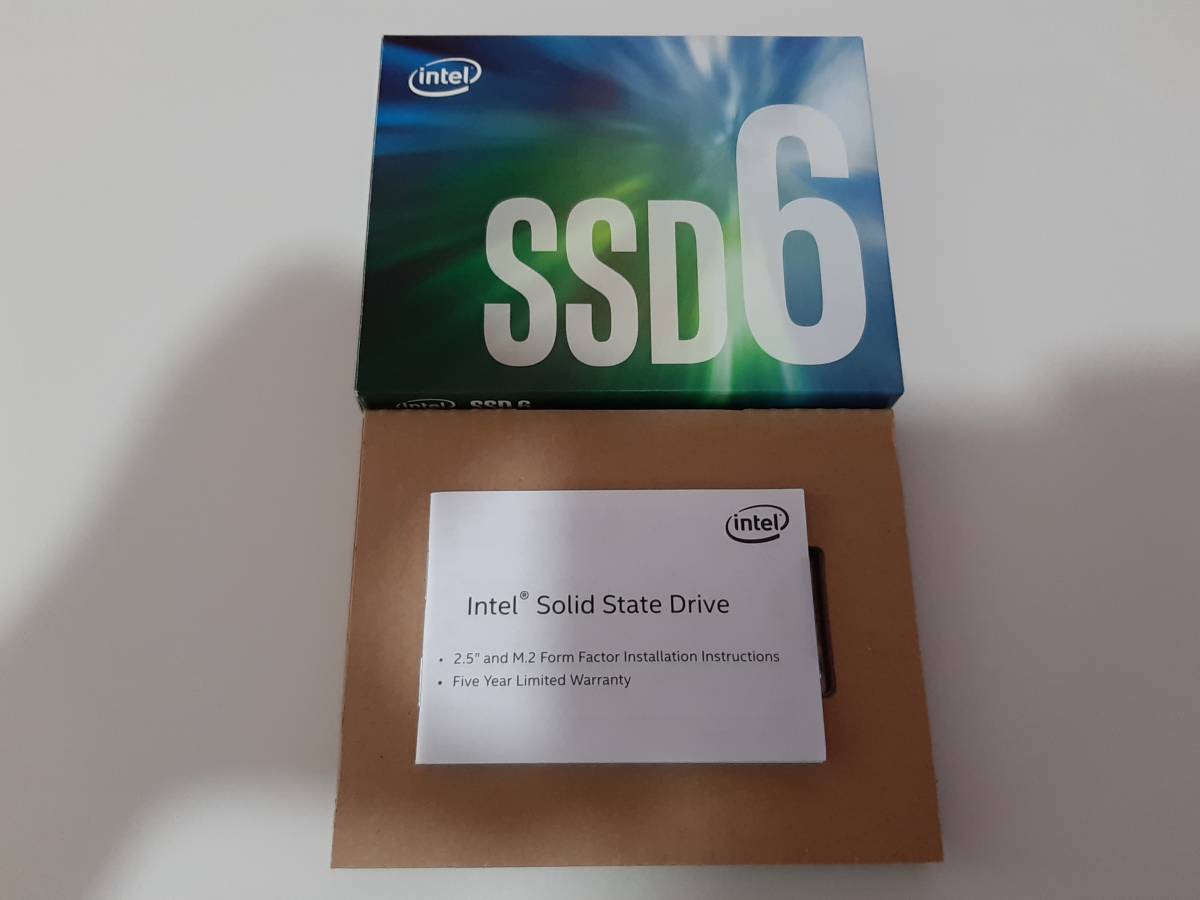  Intel SSD 665p Series 1TB SSDPEKNW010T9X1 M.2 2280 QLC 2020年9月購入 送料込み 欠品無 納品書有 国内正規品_画像2