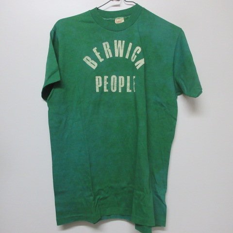 80s USA製 Tシャツ 　M 緑　雰囲気良い　vintage アメカジ古着　ab115_画像2