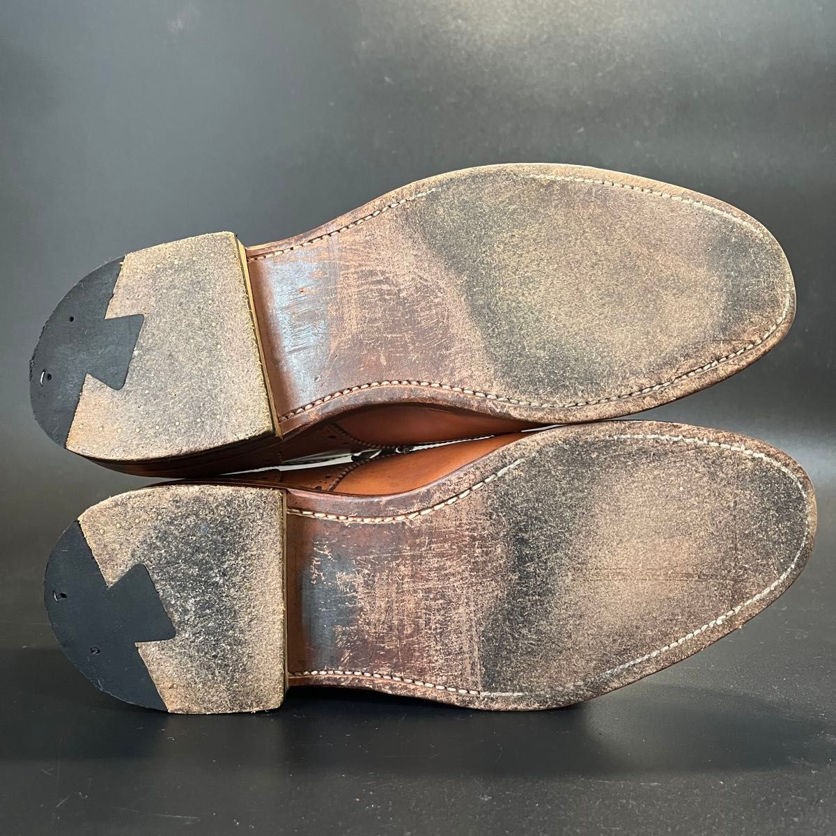 ALDEN / オールデン パンチドキャップ ダービー ブラウン サイズ7 レザー ブラウン ビジネスシューズ 革靴 茶 靴