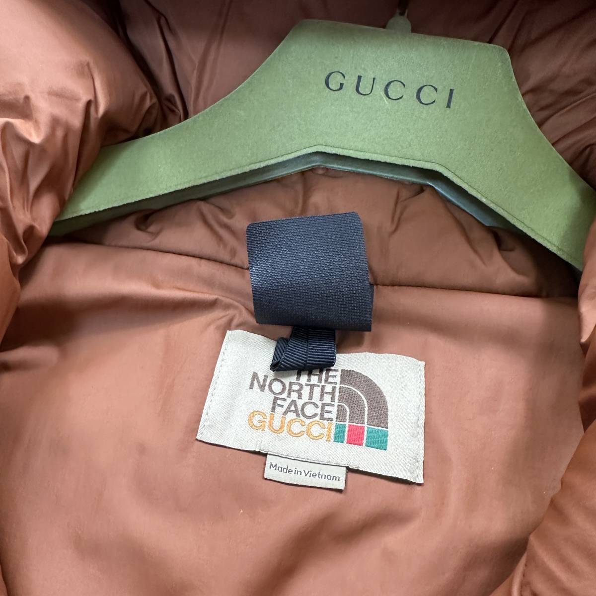 3XLサイズ 新品未使用 THE NORTH FACE GUCCI ノースフェイス グッチ 人気 コラボ ダウン ジャケット 2トーン 保温 レア 700FP 正規品