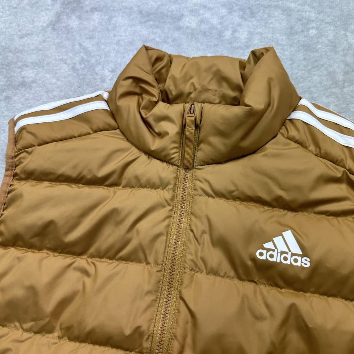 【格安送料】新品未使用 adidas Mサイズ アディダス エッセンシャル ダウン ベスト 秋冬 防寒 保温 3ストライプ ダウン80 フェザー20_画像2