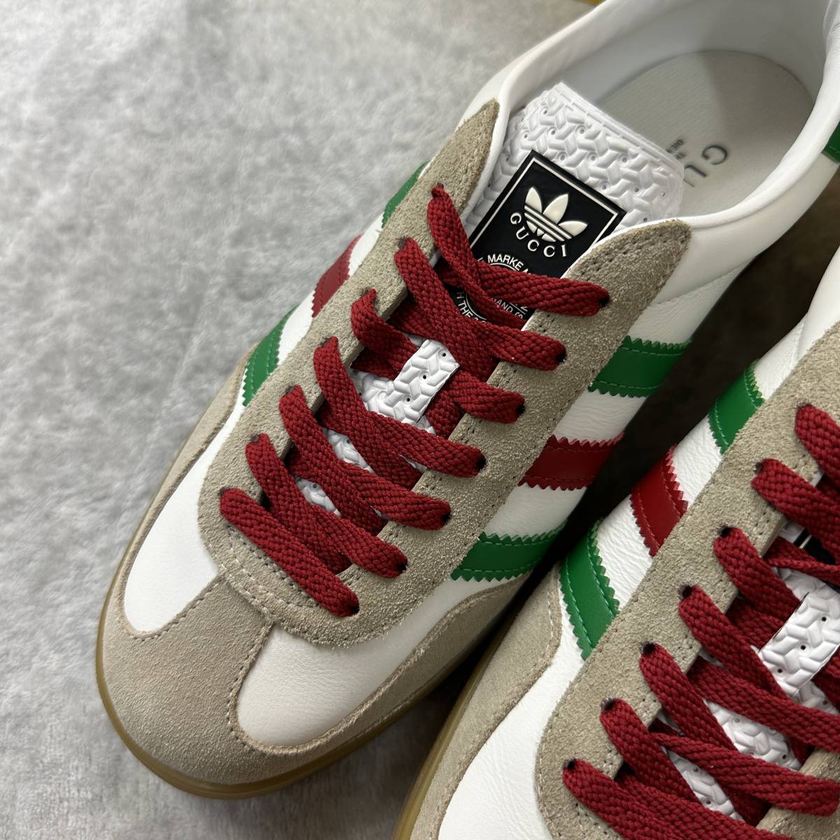 26.0cm новый товар не использовался adidas GUCCI GAZELLE Adidas Gucci gazeru сотрудничество ограничение редкость Guts re- спортивные туфли обувь коробка есть стандартный товар 