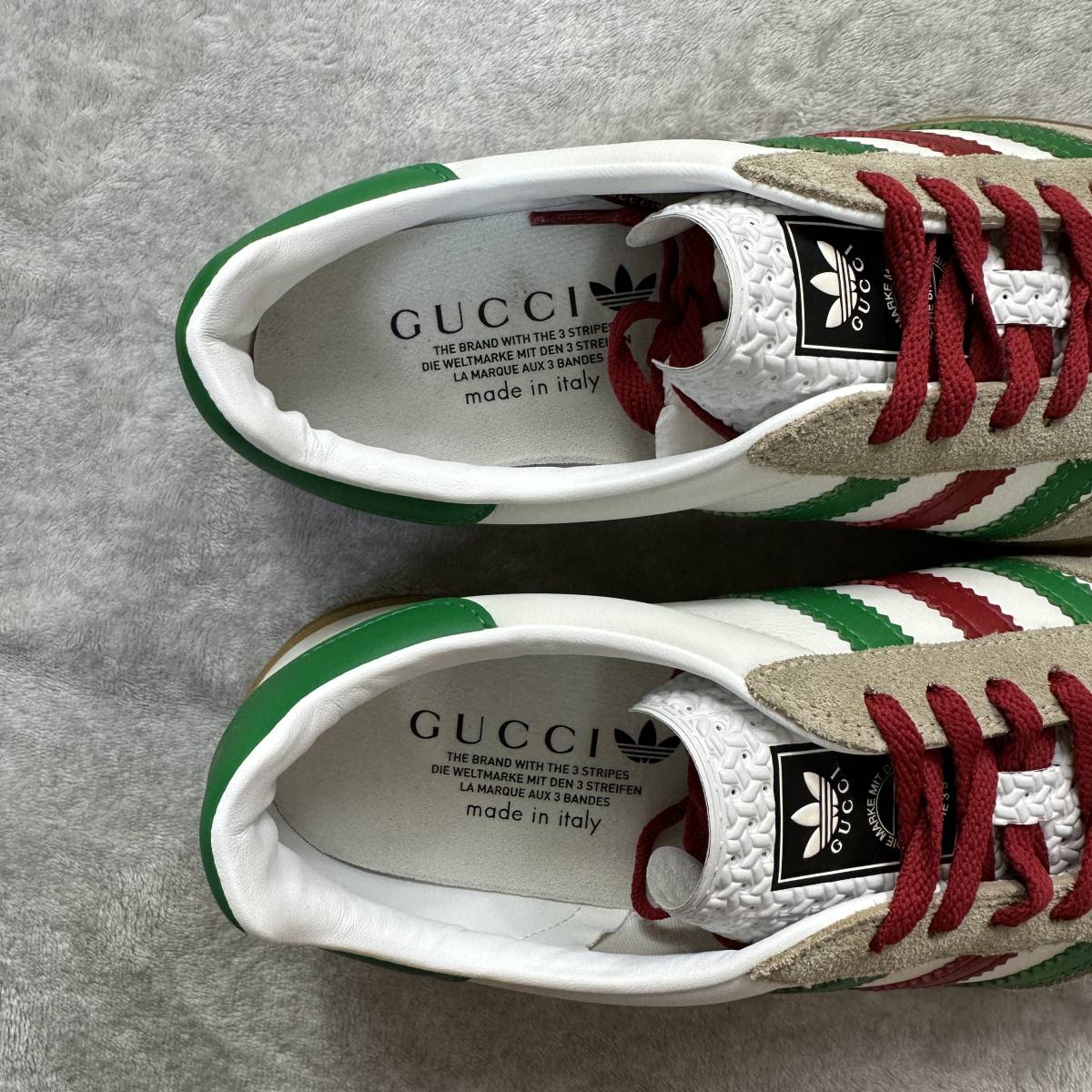 26.0cm новый товар не использовался adidas GUCCI GAZELLE Adidas Gucci gazeru сотрудничество ограничение редкость Guts re- спортивные туфли обувь коробка есть стандартный товар 