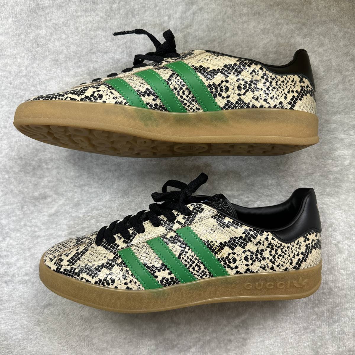 27.0cm 新品未使用 adidas GUCCI GAZELLE アディダス グッチ ガゼル コラボ 限定 レア ガッツレー パイソン スニーカー  シューズ 正規品