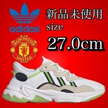 新品未使用 27.0cm adidas マンチェスター ユナイテッド OZWEEGO オズウィーゴ スニーカー シューズ コラボ マンU アディダス 箱有り