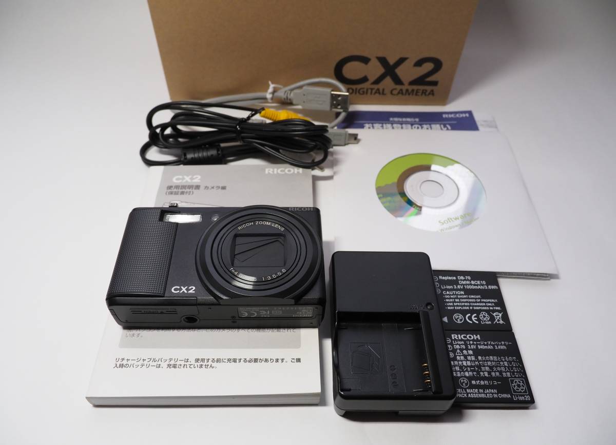 ■RICOH リコー コンパクトデジカメ CX2 ブラック 美品 送料無料_画像1